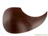 ACOUSTIC GUITAR PICK GUARD DARK WOOD PEEL AND STICK